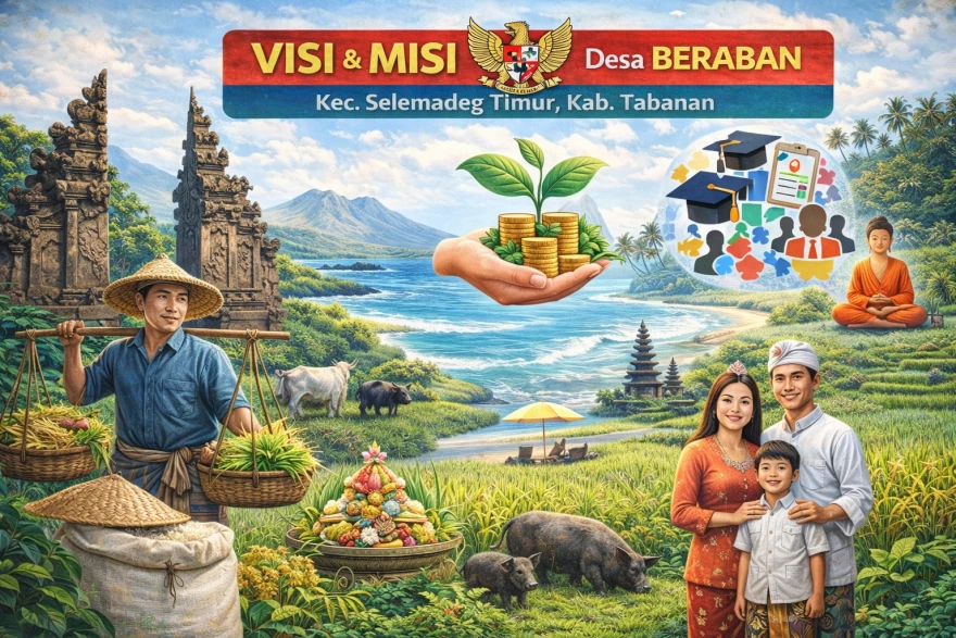 VISI  MISI  PEMERINTAH  DESA BERABAN